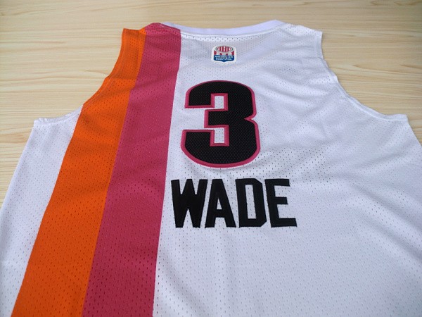 Camiseta Wade #3 Heats ABA Blanco - Haga un click en la imagen para cerrar