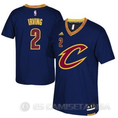 Camiseta Cavaliers Irving #2 Manga Corta Azul - Haga un click en la imagen para cerrar
