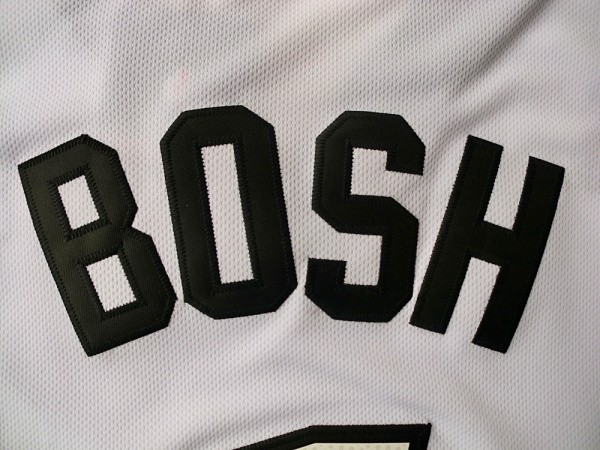 Camiseta Bosh #1 Heats 2012 Navidad Blanco - Haga un click en la imagen para cerrar