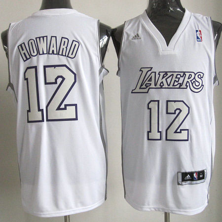 Camiseta Howard #12 Lakers 2012 Navidad Blanco - Haga un click en la imagen para cerrar