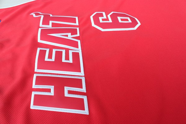Camiseta James #6 Heats 2012 Navidad Rojo - Haga un click en la imagen para cerrar