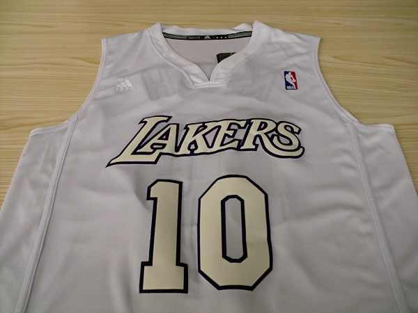 Camiseta Nash #10 Lakers 2012 Navidad Blanco - Haga un click en la imagen para cerrar