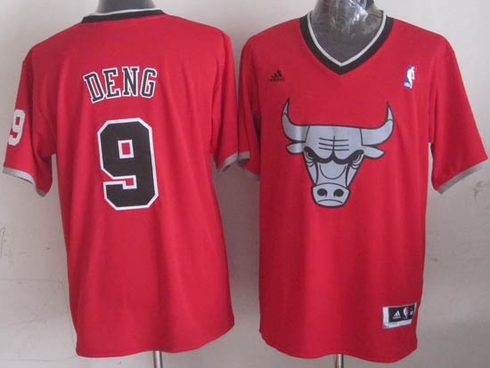 Camiseta Deng #9 Bulls 2013 Navidad Rojo - Haga un click en la imagen para cerrar