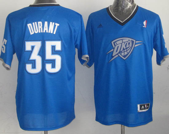 Camiseta Durant #35 Thunder 2013 Navidad Azul - Haga un click en la imagen para cerrar