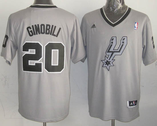 Camiseta Ginobili #20 Spurs 2013 Navidad Gris - Haga un click en la imagen para cerrar