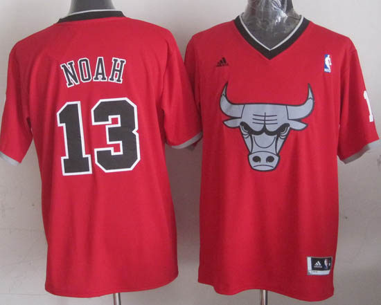 Camiseta Noah #13 Bulls 2013 Navidad Rojo - Haga un click en la imagen para cerrar