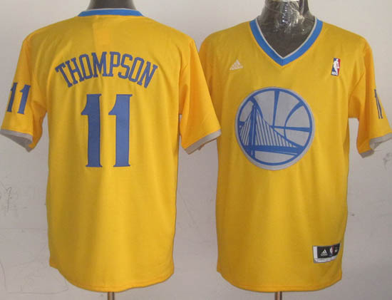Camiseta Thompson #11 Warriors 2013 Navidad Amarillo - Haga un click en la imagen para cerrar