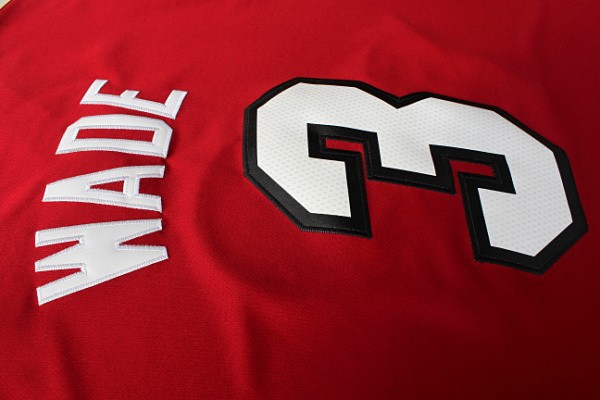 Camiseta Wade #3 Heats 2013 Navidad Rojo - Haga un click en la imagen para cerrar