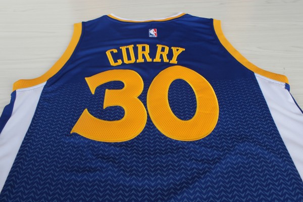 Camiseta Curry #30 Warriors Resuenan Moda Azul - Haga un click en la imagen para cerrar