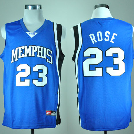 Camiseta Rose #23 Memphis Tigers NCAA Azul - Haga un click en la imagen para cerrar