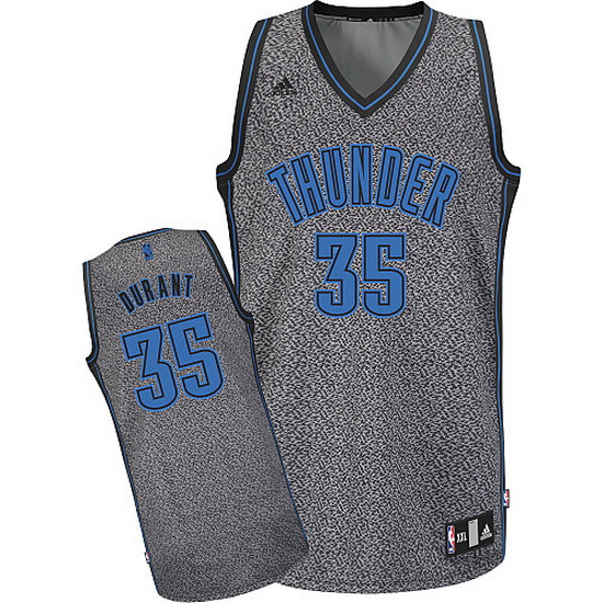 Camiseta Durant #35 Thunder 2013 Moda Estatica Gris - Haga un click en la imagen para cerrar