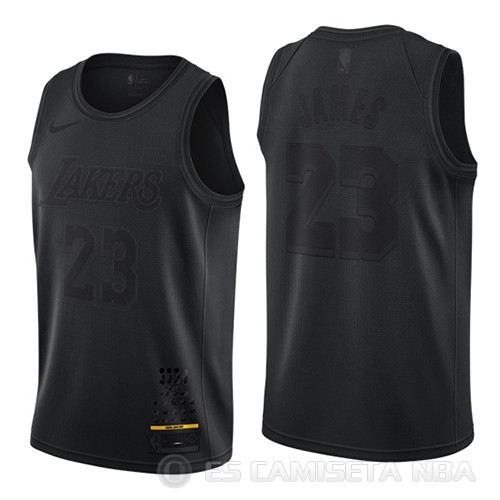 Camiseta Lebron James #23 Los Angeles Lakers MVP Negro - Haga un click en la imagen para cerrar