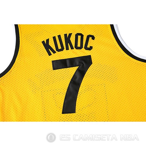 Camiseta Jugoplastika Kukoc #7 Pelicula Amarillo - Haga un click en la imagen para cerrar