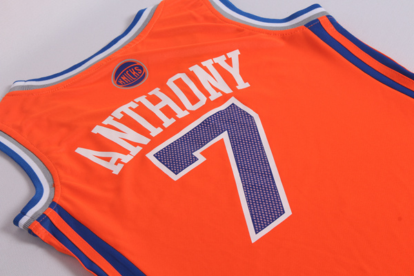 Camiseta Anthony #7 New York Knicks Mujer Naranja - Haga un click en la imagen para cerrar