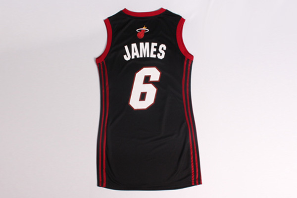 Camiseta James #6 Miami Heat Mujer Negro - Haga un click en la imagen para cerrar