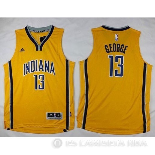 Camiseta Indiana George #13 Indiana Pacers Nino Amarillo - Haga un click en la imagen para cerrar