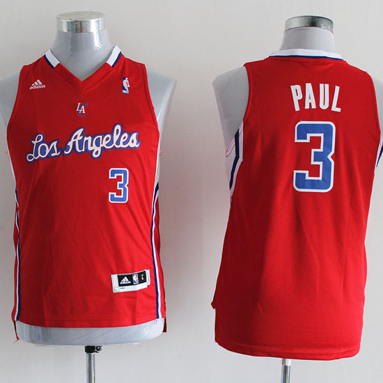 Camiseta Paul #3 Los Angeles Clippers Nino Rojo - Haga un click en la imagen para cerrar