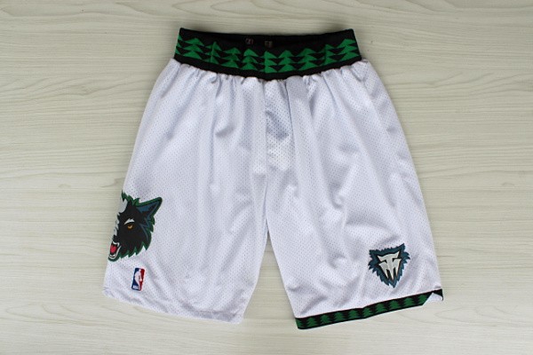 Pantalone retro Minnesota Timberwolves Blanco - Haga un click en la imagen para cerrar