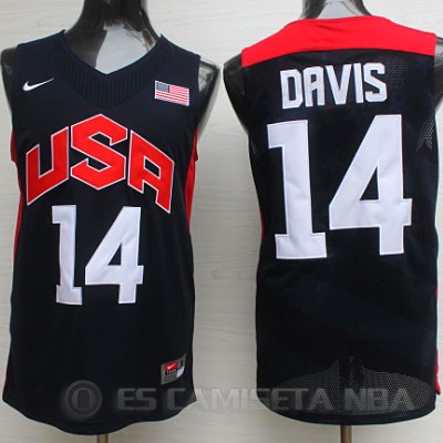 Camiseta Davis #14 USA 2012 Negro - Haga un click en la imagen para cerrar