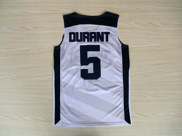 Camiseta Durant #5 USA 2012 Blanco - Haga un click en la imagen para cerrar
