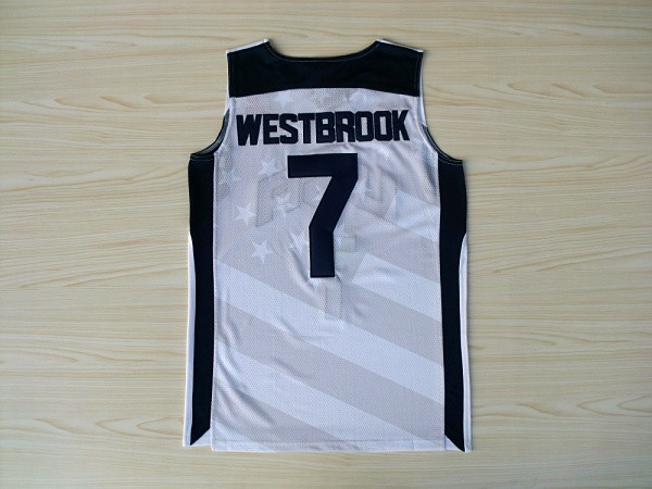 Camiseta Westbrook #7 USA 2012 Blanco - Haga un click en la imagen para cerrar